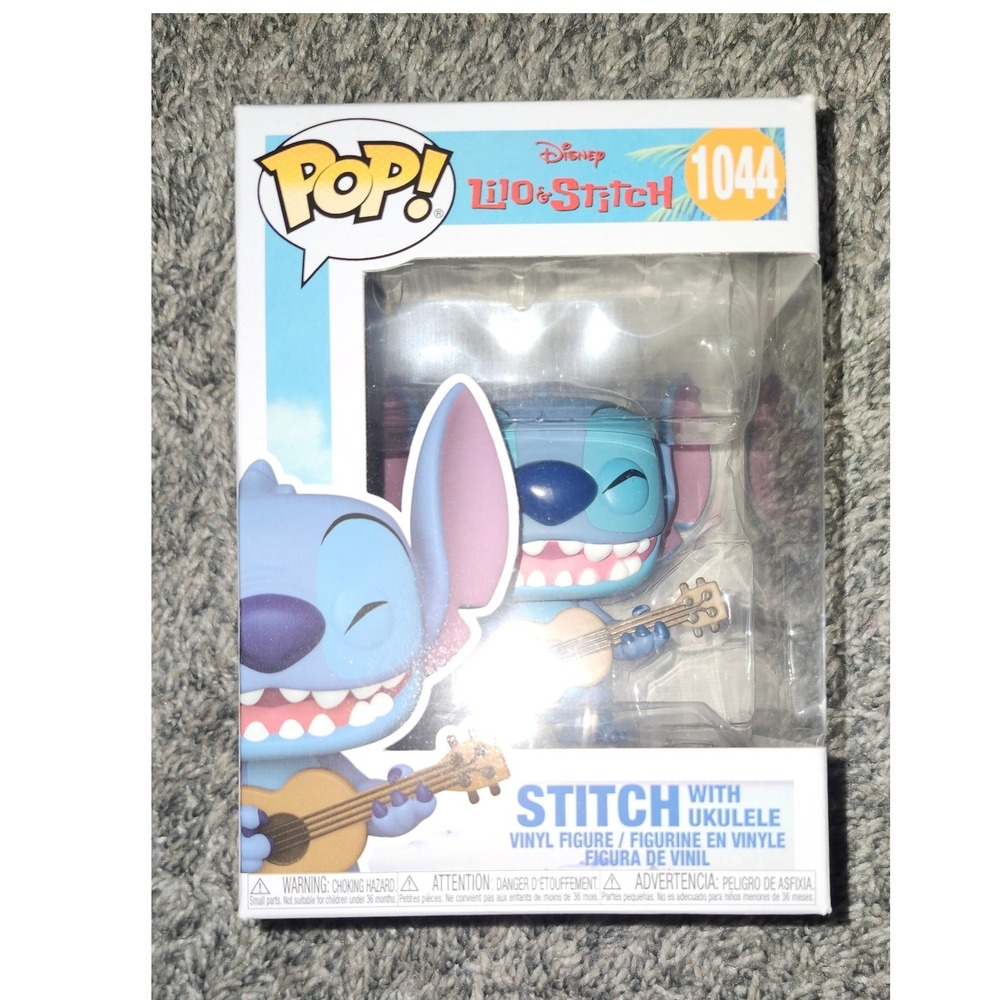 Funko Pop‎ Disney Lilo & Stitch Stitch with Ukulele Vinyl Figure 1044 New
